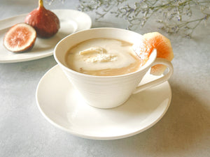 いちじくと秋摘み紅茶のミルクティー