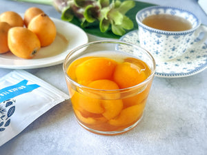 【びわと紅茶のコンポート】アールグレイ香るひんやり簡単夏のデザートレシピ