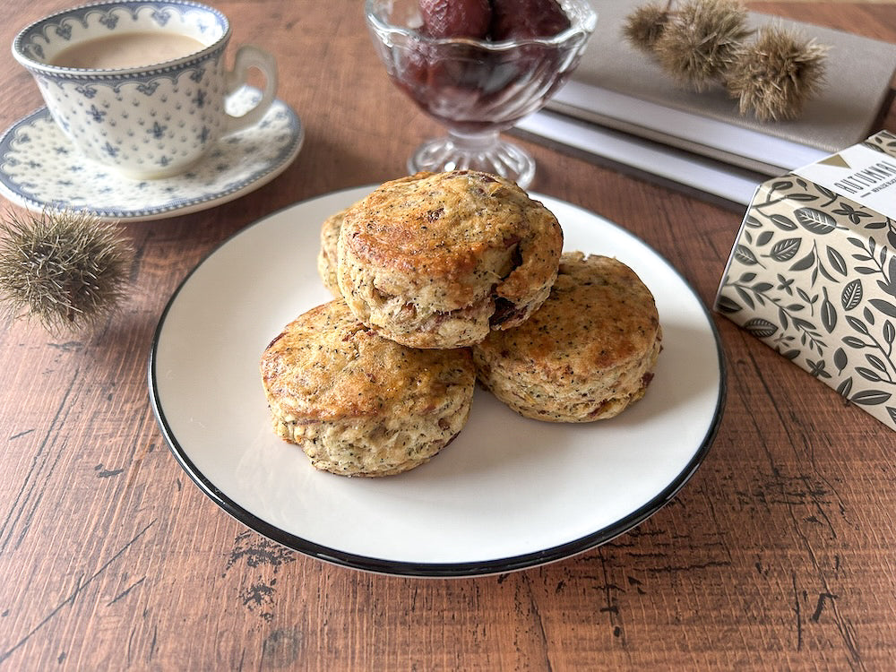 【和栗と紅茶のスコーン】サクッとしっとり秋の贅沢スコーンの作り方