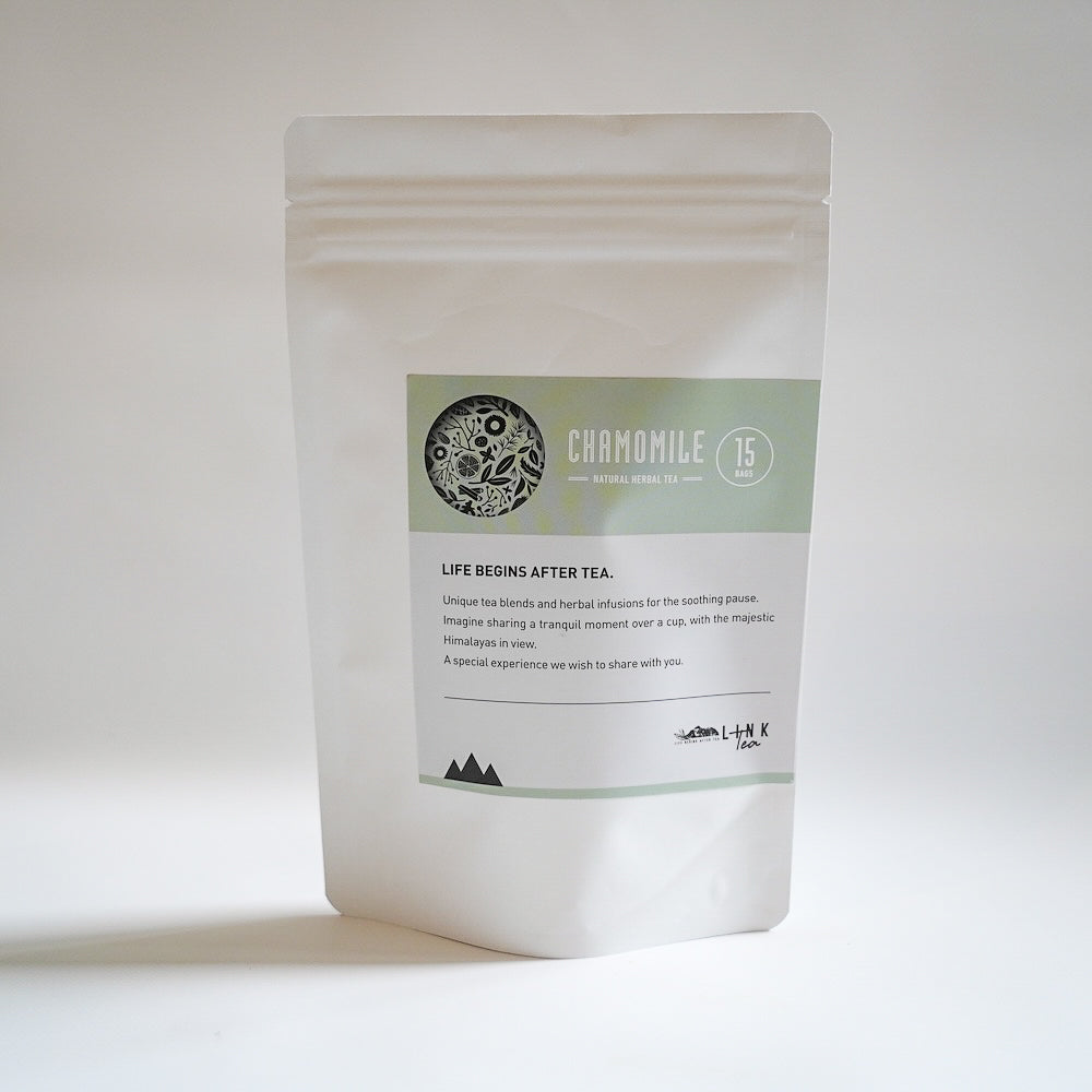 ミッタルティー　ピーチ・カモミール　印度緑茶葉100gパウチ袋入り ミッタルティー ピーチ・カモミール 印度緑茶葉100gパウチ袋入り